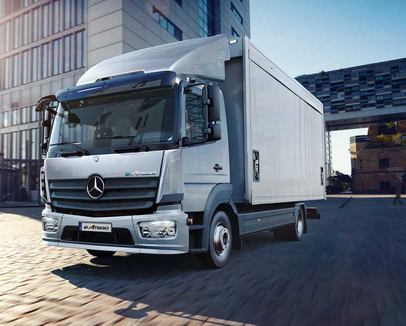 Überraschend hat Mercedes-Benz die Entwicklung eines batterieelektrischen eAtego in der leichten Klasse angekündigt. | Foto: Daimler Truck AG Überraschend hat Mercedes-Benz die Entwicklung eines batterieelektrischen eAtego in der leichten Klasse angekündigt. | Foto: Daimler Truck AG