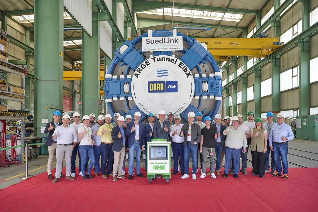 Bauprojekt Suedlink: Porr feiert Werksabnahme der Tunnelbohrmaschine Bauprojekt Suedlink: Porr feiert Werksabnahme der Tunnelbohrmaschine