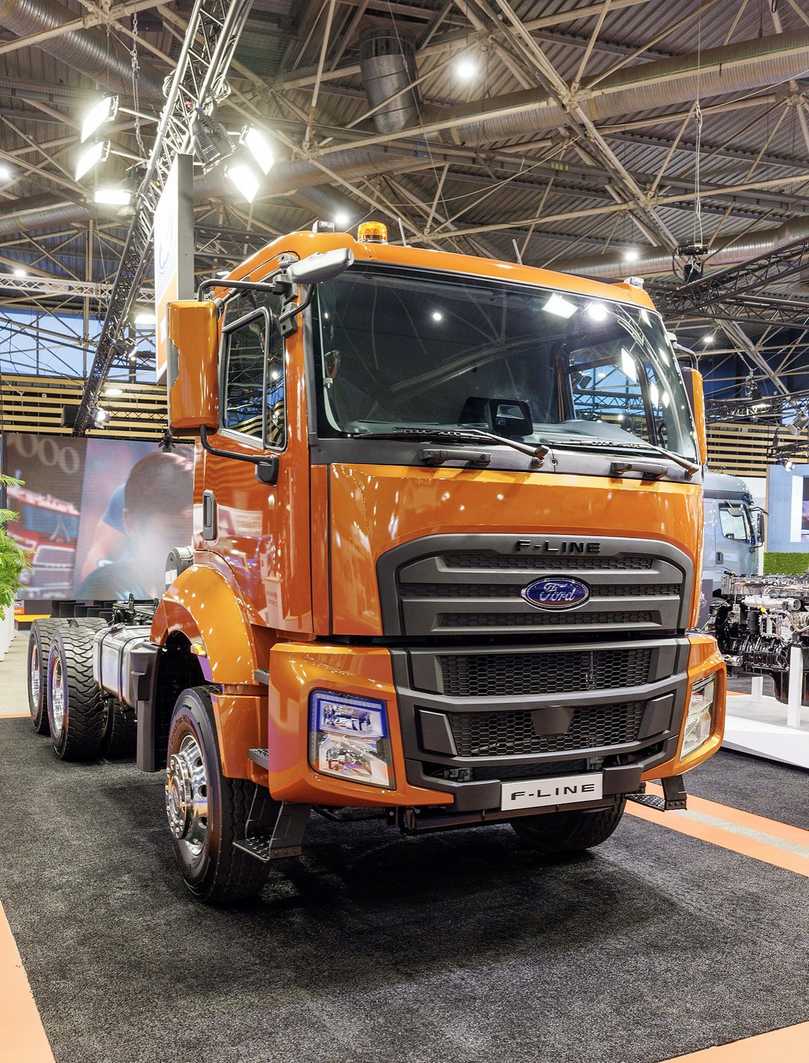 Den Ford F-Line soll es auch als 6x4-Fahrgestell für die Baubranche geben. | Foto: Ford Trucks Den Ford F-Line soll es auch als 6x4-Fahrgestell für die Baubranche geben. | Foto: Ford Trucks