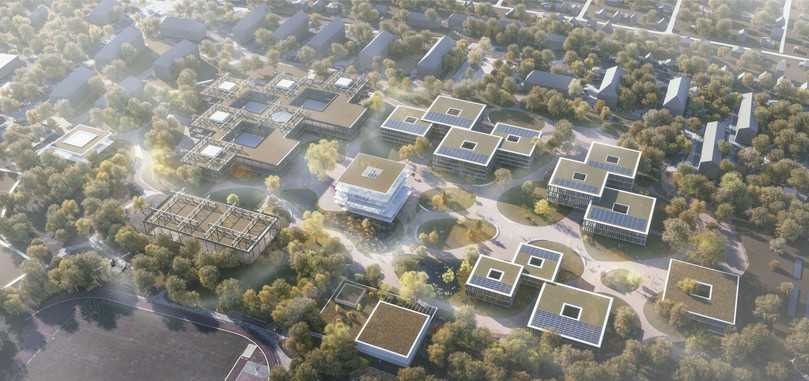 Der Campus DOK ist eines der größten Bauprojekte Deutschlands. | Foto: h4a Gessert + Randecker Der Campus DOK ist eines der größten Bauprojekte Deutschlands. | Foto: h4a Gessert + Randecker