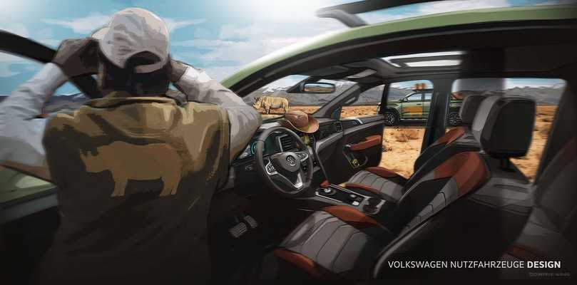 Ein erster Blick in den Innenraum des neuen Amarok Modelljahr 2022 verrät die expressive und markante Volkswagen-DNA | Foto: VW Nutzfahrzeuge Ein erster Blick in den Innenraum des neuen Amarok Modelljahr 2022 verrät die expressive und markante Volkswagen-DNA | Foto: VW Nutzfahrzeuge