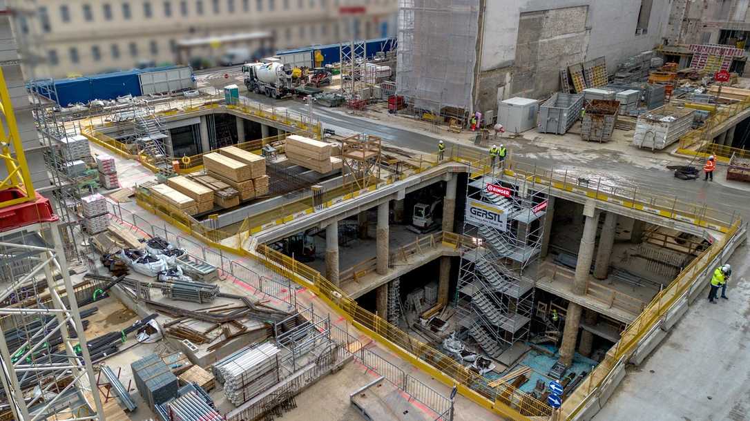 MedUni Campus Wien mit Schalung und Gerüsten von Ringer gebaut MedUni Campus Wien mit Schalung und Gerüsten von Ringer gebaut