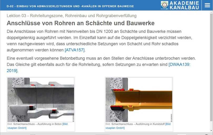 Nach Beendigung jeder Lektion können die Lehrgangsteilnehmer den individuellen Lernfortschritt mithilfe eines interaktiven Fragebogens in Eigenregie überprüfen. | Foto: Güteschutz Kanalbau Nach Beendigung jeder Lektion können die Lehrgangsteilnehmer den individuellen Lernfortschritt mithilfe eines interaktiven Fragebogens in Eigenregie überprüfen. | Foto: Güteschutz Kanalbau