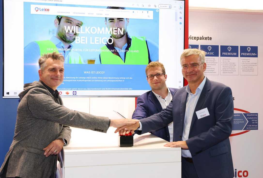Digitalisierung am Bau: Start für den Online-Leitungscheck Leico Digitalisierung am Bau: Start für den Online-Leitungscheck Leico