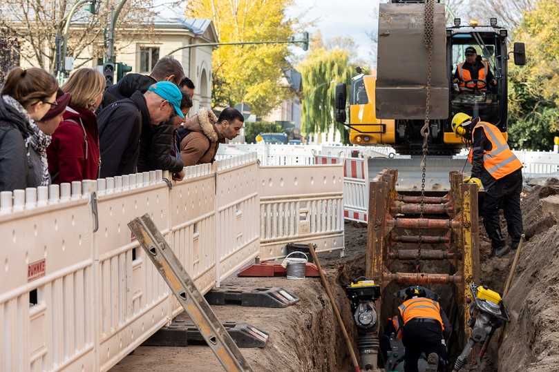 Exkursionen zu Baustellen gehören zum abwechslungsreichen Rahmenprogramm. | Foto: Aquanet Exkursionen zu Baustellen gehören zum abwechslungsreichen Rahmenprogramm. | Foto: Aquanet