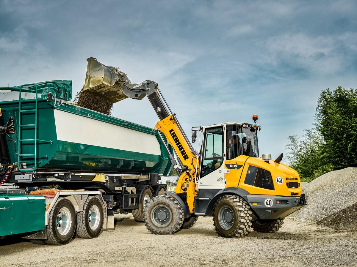 Teleskopradlader L 509 Tele mit seinen Vorzügen im Einsatz. | Foto: Liebherr Teleskopradlader L 509 Tele mit seinen Vorzügen im Einsatz. | Foto: Liebherr