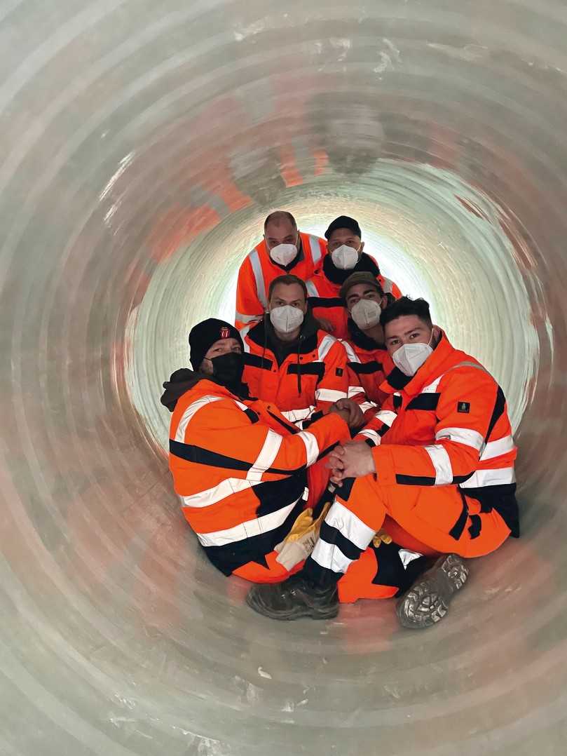 Stolz auf die erbrachte Mannschaftsleistung | Foto: Rohrsanierung Jensen Stolz auf die erbrachte Mannschaftsleistung | Foto: Rohrsanierung Jensen