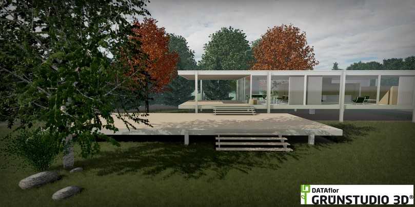 Beispiel für eine mit Grünstudio 3D erstellte Visualisierung für eine Kundenberatung. | Foto: DATAflor AG Beispiel für eine mit Grünstudio 3D erstellte Visualisierung für eine Kundenberatung. | Foto: DATAflor AG