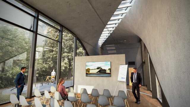 Beton mit Twist: Das Potenzial von Carbon- oder auch Textilbeton lässt sich im Inneren erahnen. Beton mit Twist: Das Potenzial von Carbon- oder auch Textilbeton lässt sich im Inneren erahnen.