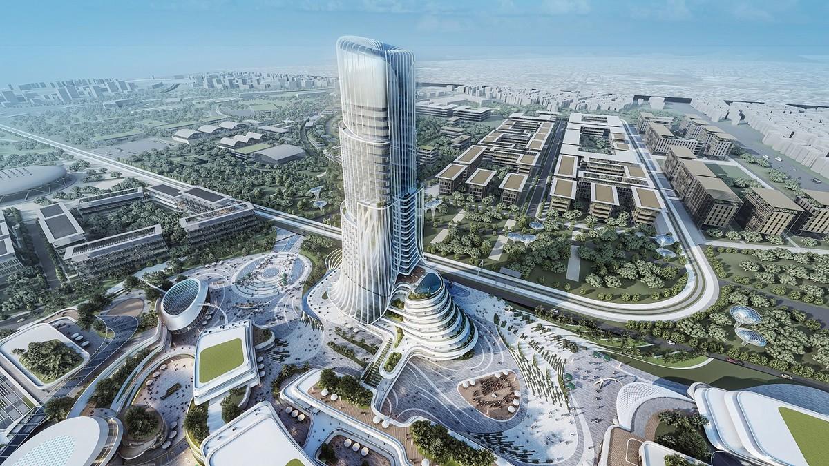 Der Mixed Use Tower soll Büros der Klasse A+ bieten und zudem ein Luxushotel sowie Markenwohnungen beherbergen. | Foto: Lamda Development
