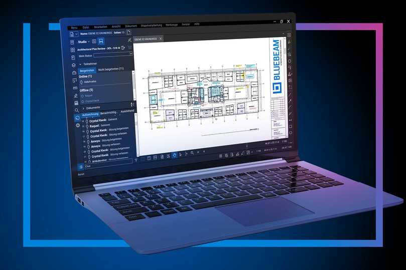 Studio ist der Schlüssel für eine effiziente Dokumentenverwaltung und erfolgreiche Zusammenarbeit an Bauprojekten. | Foto: Bluebeam GmbH Studio ist der Schlüssel für eine effiziente Dokumentenverwaltung und erfolgreiche Zusammenarbeit an Bauprojekten. | Foto: Bluebeam GmbH