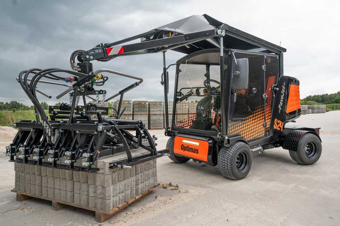 Pavejet S24 von Optimas: Leise und schnelle Pflasterverlegung Pavejet S24 von Optimas: Leise und schnelle Pflasterverlegung