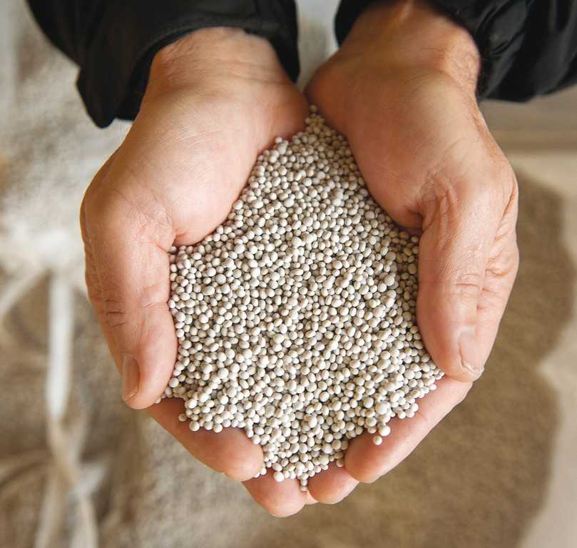 Gronamic 6-2-4 enthält Recycling Struvit der Pearl-Technologie. | Foto: ICL Gronamic 6-2-4 enthält Recycling Struvit der Pearl-Technologie. | Foto: ICL