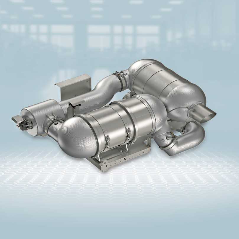 Abgasnachbehandlungssystem von HJS Emission Technology für Deutz-Motoren. | Foto: Deutz AG Abgasnachbehandlungssystem von HJS Emission Technology für Deutz-Motoren. | Foto: Deutz AG