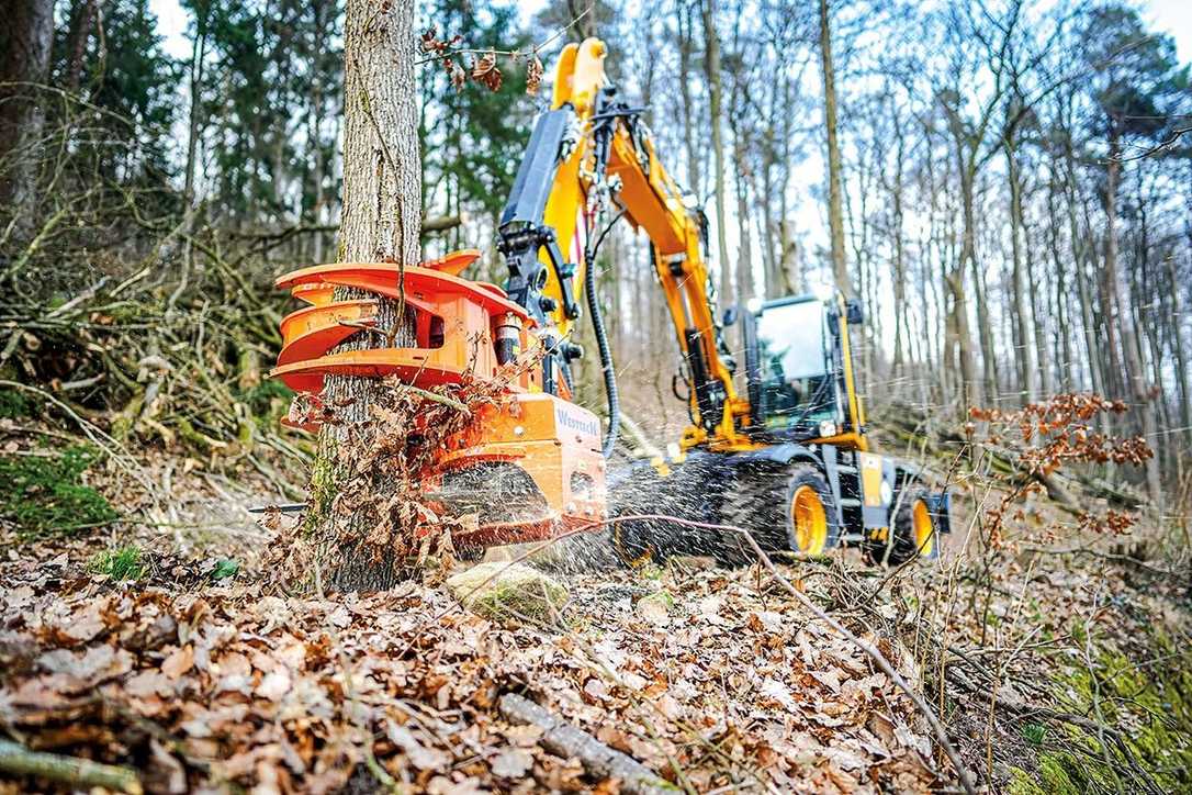 Woodcracker CS545 compact: Vielseitiger Holzspalter für Bagger von 8 bis 15 Tonnen Woodcracker CS545 compact: Vielseitiger Holzspalter für Bagger von 8 bis 15 Tonnen