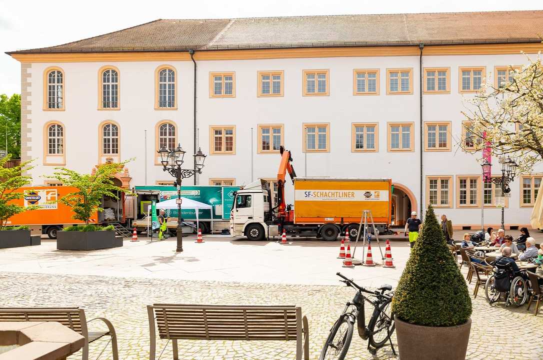 Schachtsanierung mit BB2.5 Vertical: Demo-Baustelle weckt Neugier Schachtsanierung mit BB2.5 Vertical: Demo-Baustelle weckt Neugier