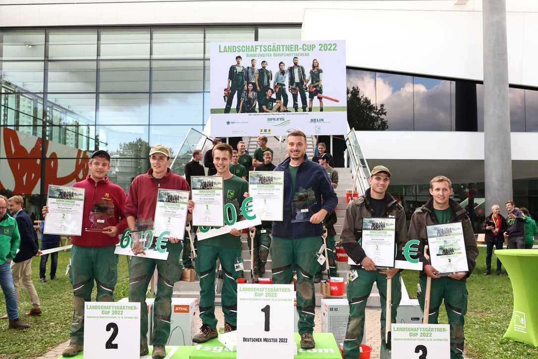 Sieger beim Landschaftsgärtner-Cup auf GaLaBau 2022 Sieger beim Landschaftsgärtner-Cup auf GaLaBau 2022