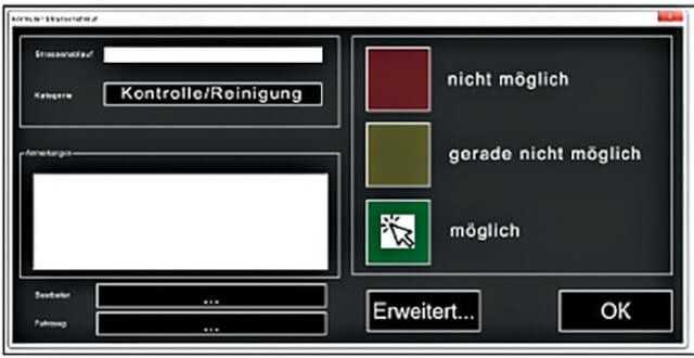 Bild 2a: Unkompliziert aufgebautes Display des mobilen Endgerätes. Schritt 1: Kontrolle / Reinigung möglich Bild 2a: Unkompliziert aufgebautes Display des mobilen Endgerätes. Schritt 1: Kontrolle / Reinigung möglich
