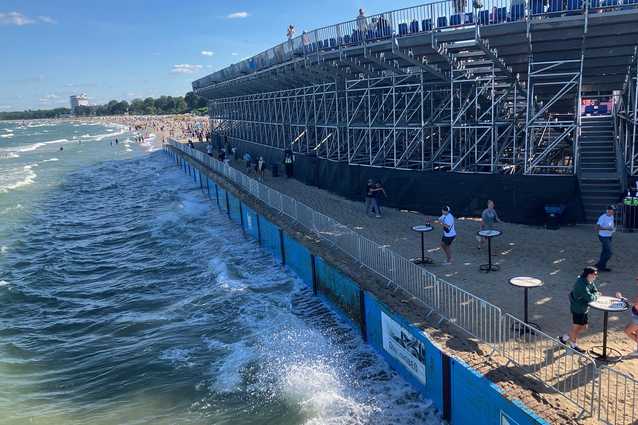 Wenn der Strand zum Stadion wird