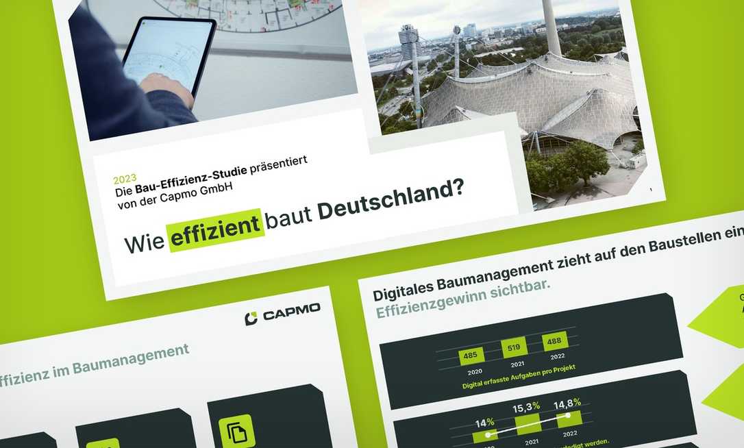 Bau-Effizienz-Studie von Capmo: Wie effizient baut Deutschland? Bau-Effizienz-Studie von Capmo: Wie effizient baut Deutschland?