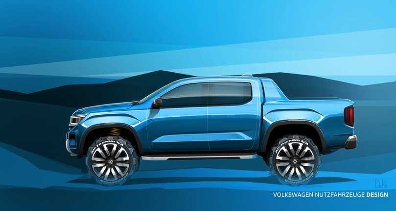 Der neue VW Amarok zeigt eigenständige, klare Kanten. Prägnante Linien mit deutlichem Schliff von deutschen und australischen Designern. | Foto: VW Nutzfahrzeuge Der neue VW Amarok zeigt eigenständige, klare Kanten. Prägnante Linien mit deutlichem Schliff von deutschen und australischen Designern. | Foto: VW Nutzfahrzeuge