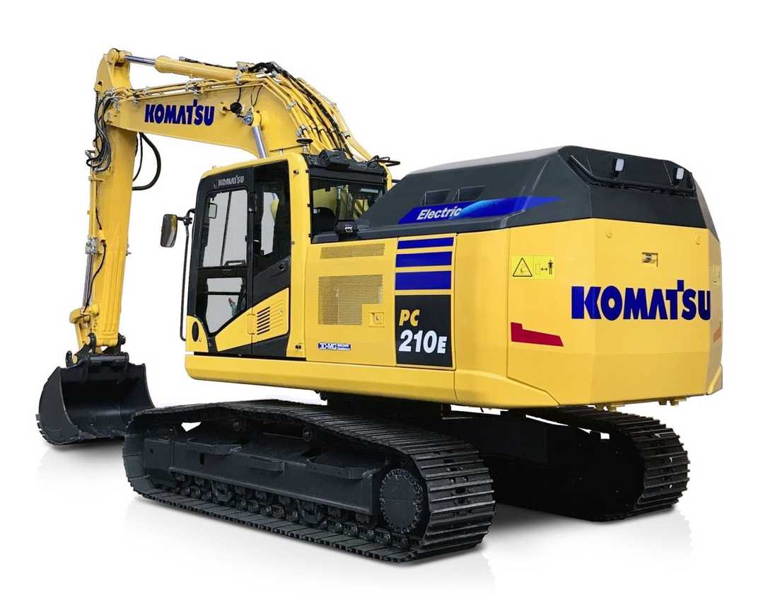 Komatsu Elektrobagger PC210E in Kooperation mit Proterra Komatsu Elektrobagger PC210E in Kooperation mit Proterra