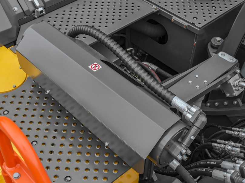 Herzstück der Volvo-Hybridbagger: Der hydraulische Druckspeicher nutzt Bewegungsenergie aus dem Ausleger zur Motorunterstützung. | Foto: Volvo CE Herzstück der Volvo-Hybridbagger: Der hydraulische Druckspeicher nutzt Bewegungsenergie aus dem Ausleger zur Motorunterstützung. | Foto: Volvo CE