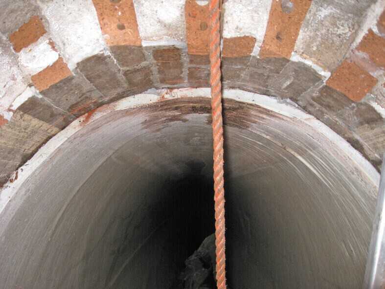 Eingebaut wurde ein Liner mit einer Wandstärke von 27 Millimetern. | Foto: Aarsleff Eingebaut wurde ein Liner mit einer Wandstärke von 27 Millimetern. | Foto: Aarsleff