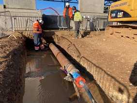 Rammtechnik ermöglicht Regenwasser-Drainage