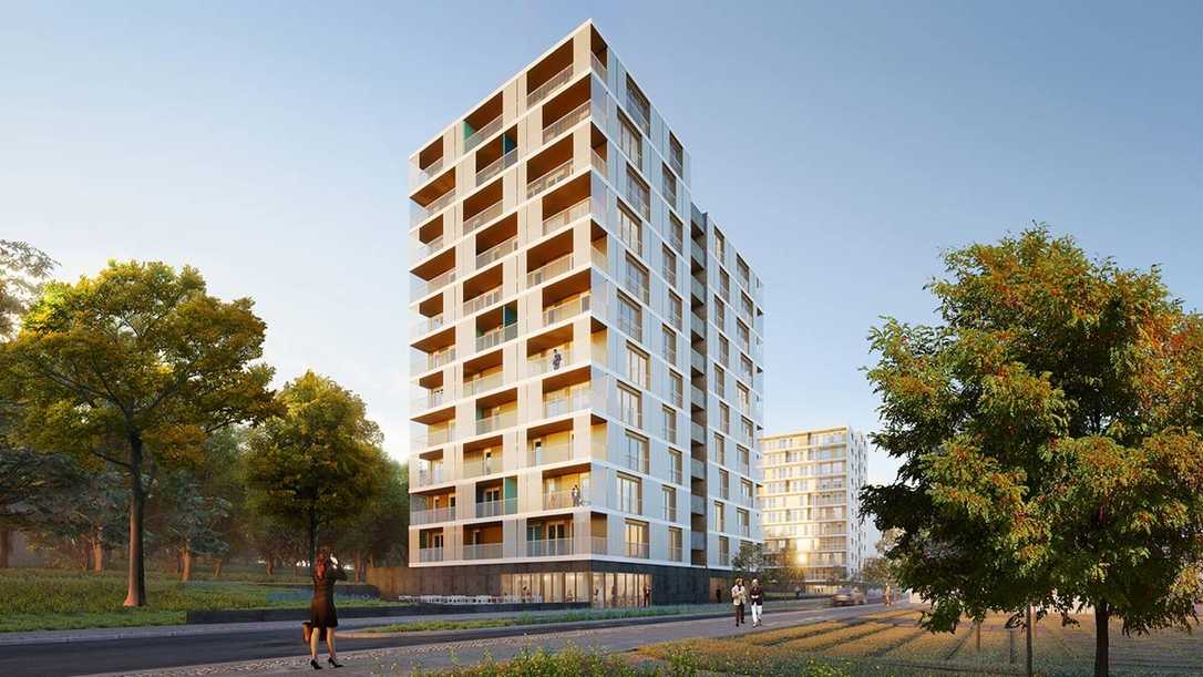 Woodscraper in Wolfsburg: Bundesbauministerin Klara Geywitz übernimmt Spatenstich Woodscraper in Wolfsburg: Bundesbauministerin Klara Geywitz übernimmt Spatenstich