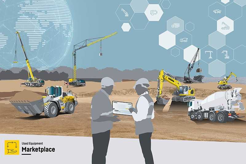 Online-Plattform für Gebrauchtmaschinen: Im "Used Equipment Marketplace" von Liebherr suchen Bauunternehmen nach gebrauchten Baumaschinen, und Liebherr-Händler bieten ihre Maschinen zum Verkauf an. | Foto: Liebherr Online-Plattform für Gebrauchtmaschinen: Im "Used Equipment Marketplace" von Liebherr suchen Bauunternehmen nach gebrauchten Baumaschinen, und Liebherr-Händler bieten ihre Maschinen zum Verkauf an. | Foto: Liebherr