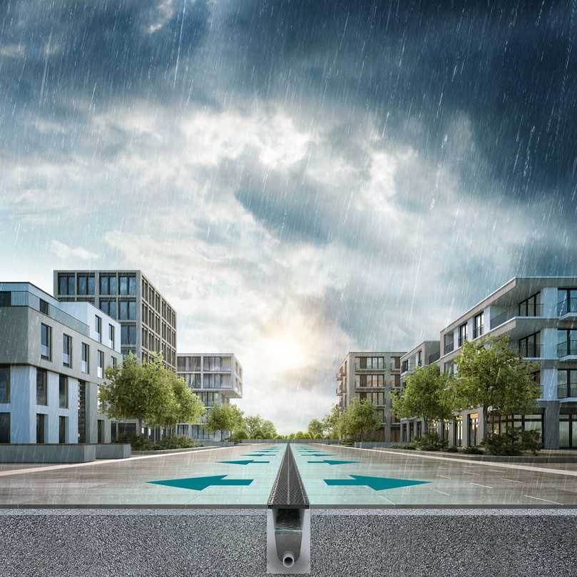 Filtersubstrat Carbotec 100 ermöglicht es, mehr Fläche an eine Filtersubstratrinne anzuschließen | Foto: Hauraton Filtersubstrat Carbotec 100 ermöglicht es, mehr Fläche an eine Filtersubstratrinne anzuschließen | Foto: Hauraton