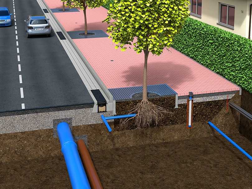 Funke Kunststoffe beispielsweise bietet Baukastenlösungen für eine zukunftsfähige Versorgung von Straßenbäumen mit Regenwasser, bis hin zur Speicherung des Wasserüberschusses in unterirdischen Tanks. | Foto: Funke Kunststoffe Funke Kunststoffe beispielsweise bietet Baukastenlösungen für eine zukunftsfähige Versorgung von Straßenbäumen mit Regenwasser, bis hin zur Speicherung des Wasserüberschusses in unterirdischen Tanks. | Foto: Funke Kunststoffe