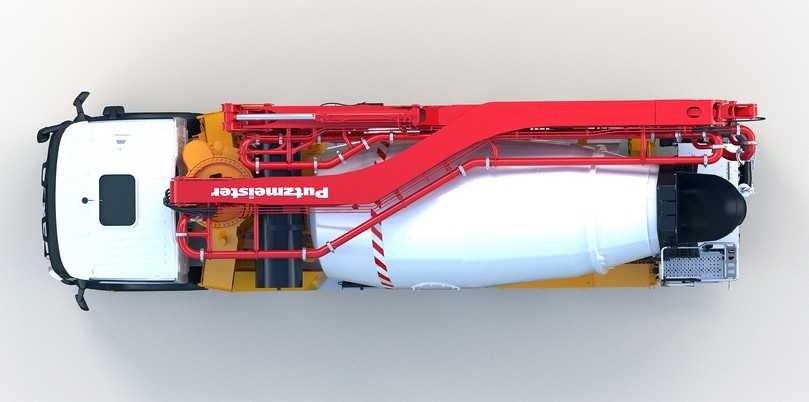 Die neue Putzmeister Pumi 31-4 ist eine Kombination aus Pumpe, Mischer und Verteilermast für Kleinbaustellen. | Foto: Putzmeister Die neue Putzmeister Pumi 31-4 ist eine Kombination aus Pumpe, Mischer und Verteilermast für Kleinbaustellen. | Foto: Putzmeister