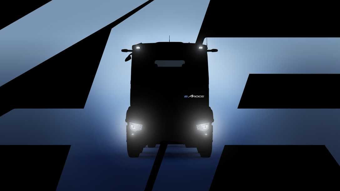 bauma 2025: Noch geheim! Mercedes feiert Weltpremiere des eArocs 400 bauma 2025: Noch geheim! Mercedes feiert Weltpremiere des eArocs 400